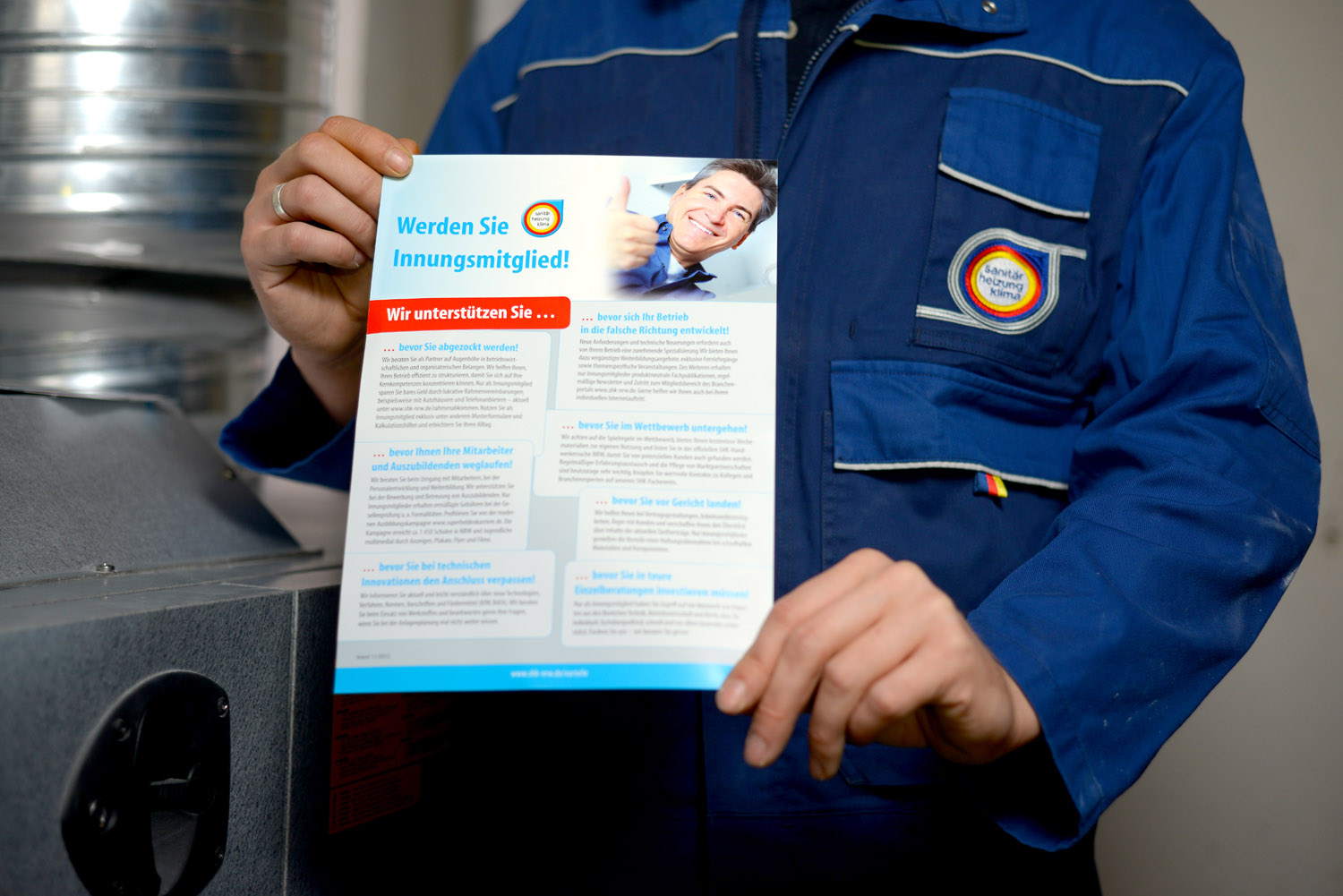 SHK Monteur in Aktion